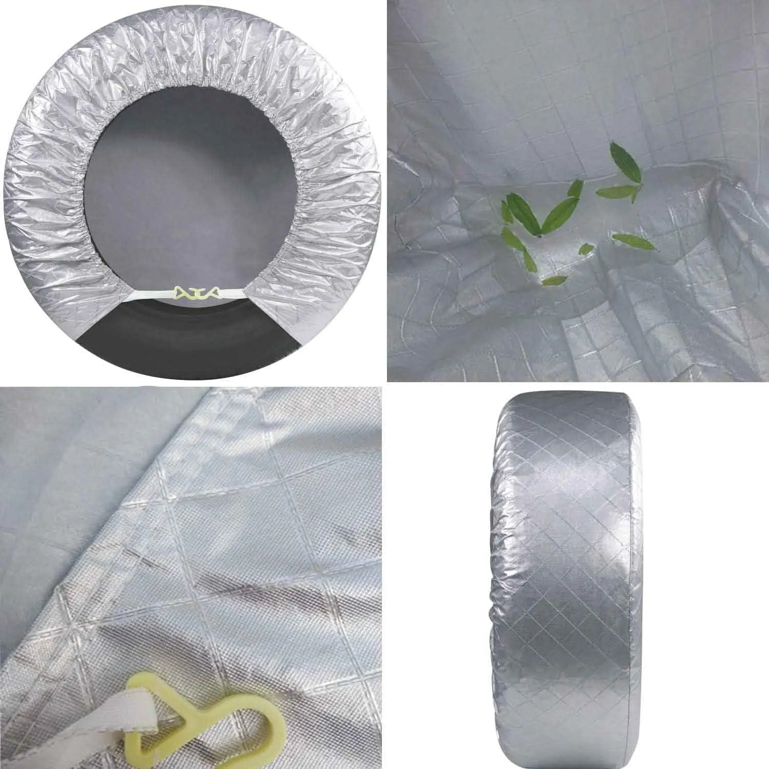 AmFor Tire Covers Set of 4, Waterproof Anti-UV Sun Snow Rain Tire Covers for Trailers, RV, Camper, SUV, Truck, Fit 33-35 inches Tire Diameter