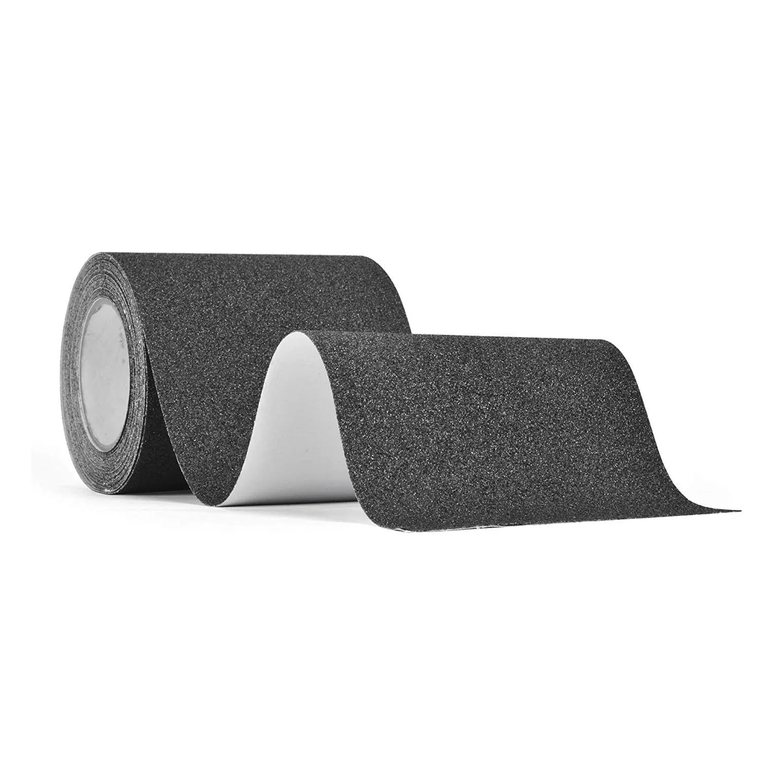 Anti Slip Tape, 6" × 30 Feet, Stair Non Slip Stair Treads for Wooden Steps, Grip Tape for Stairs, 80 Grit, Strong Abrasive Adhesive for Indoor & Outdoor (Black)