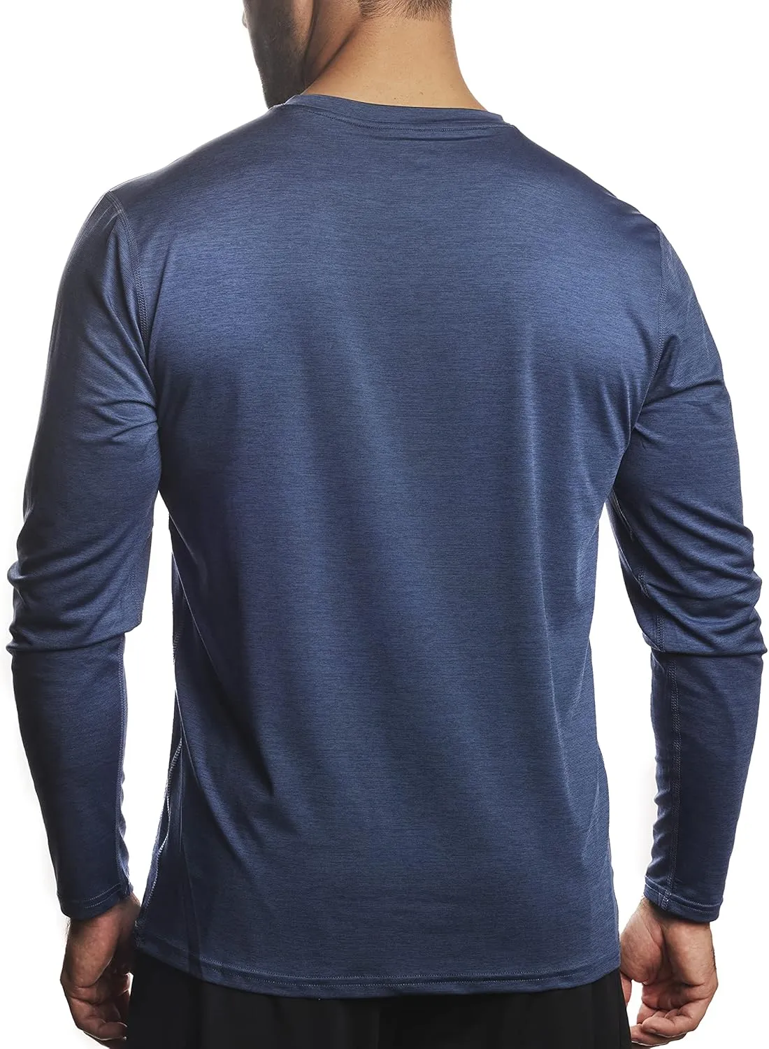 Arctic Cool Men's Crew Neck Instant Cooling Moisture Wicking Performance UPF 50  Long Sleeve Sun Protection Shirt
