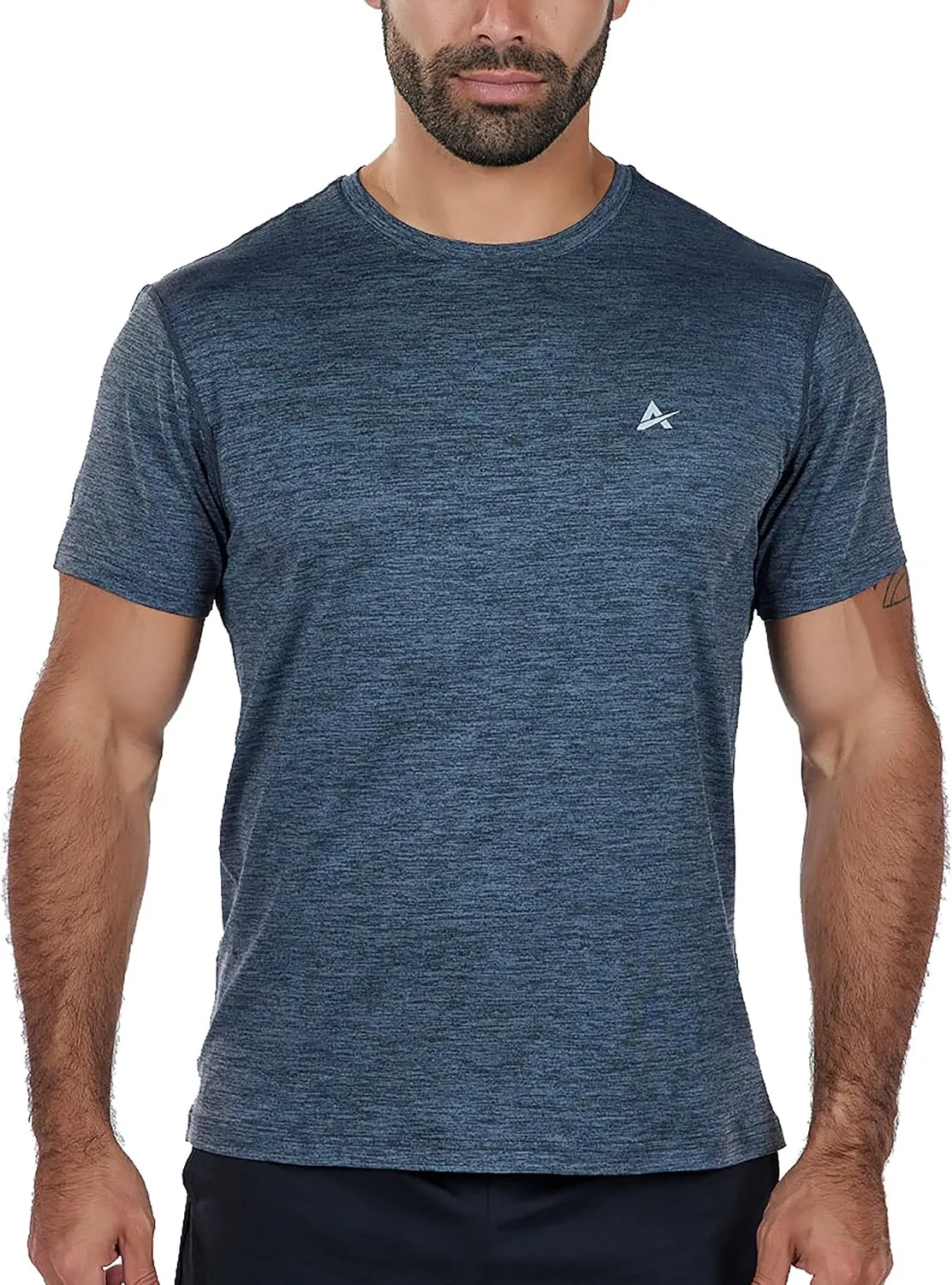 Arctic Cool Men’s Crew Neck Instant Cooling Moisture Wicking Performance UPF 50  Short Sleeve Workout Shirt