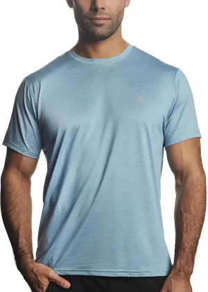 Arctic Cool Men’s Crew Neck Instant Cooling Moisture Wicking Performance UPF 50  Short Sleeve Workout Shirt