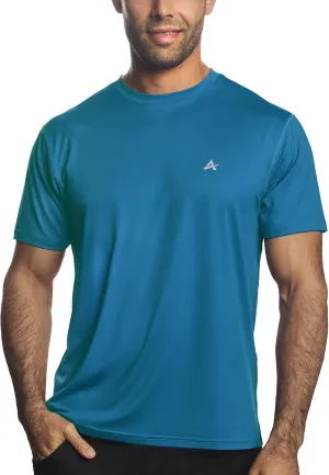 Arctic Cool Men’s Crew Neck Instant Cooling Moisture Wicking Performance UPF 50  Short Sleeve Workout Shirt