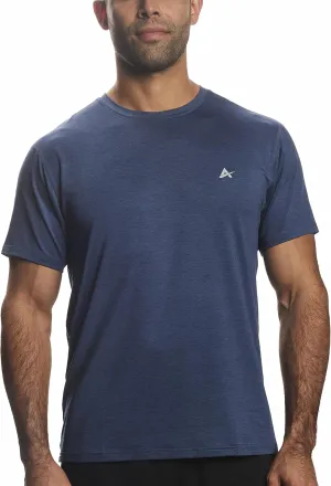 Arctic Cool Men’s Crew Neck Instant Cooling Moisture Wicking Performance UPF 50  Short Sleeve Workout Shirt