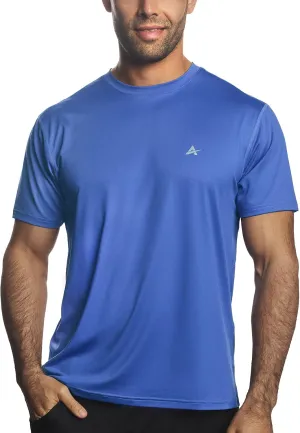Arctic Cool Men’s Crew Neck Instant Cooling Moisture Wicking Performance UPF 50  Short Sleeve Workout Shirt