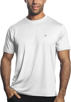 Arctic Cool Men’s Crew Neck Instant Cooling Moisture Wicking Performance UPF 50  Short Sleeve Workout Shirt