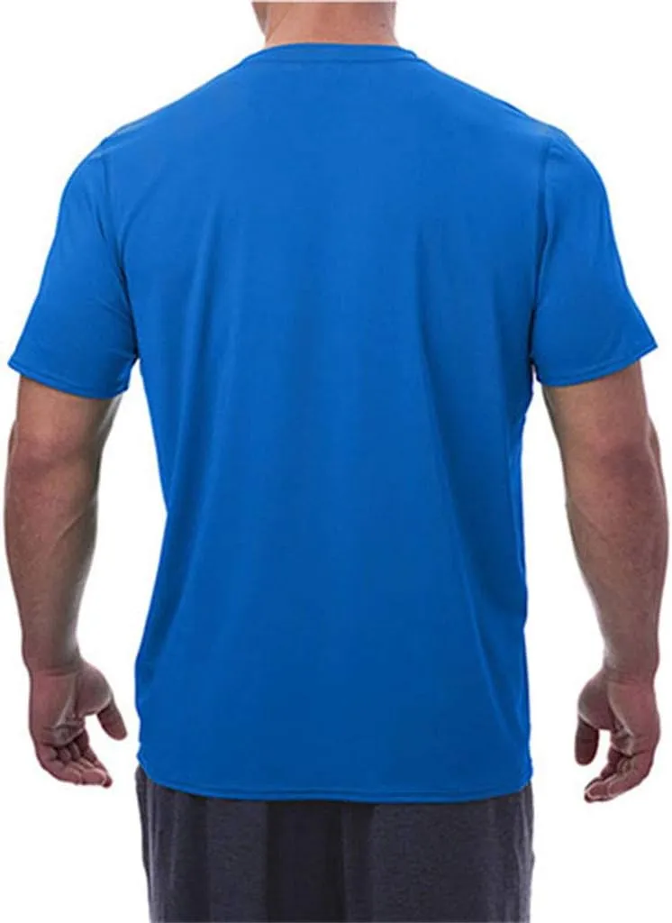 Arctic Cool Men’s V-Neck Instant Cooling Moisture Wicking Performance UPF 50  Short Sleeve Workout Shirt