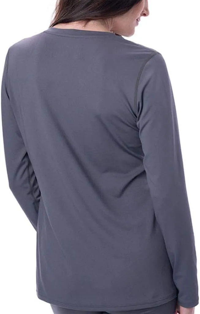 Arctic Cool Women's V-Neck Instant Cooling Moisture Wicking Performance UPF 50  Long Sleeve Sun Protection Shirt