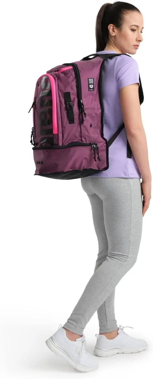 ARENA Unisex Adult Fastpack 3.0 Swim Bag Athlete Sports Backpack Gym Workout Rucksack Wet Gear/Shoes Compartment, 40 Liters