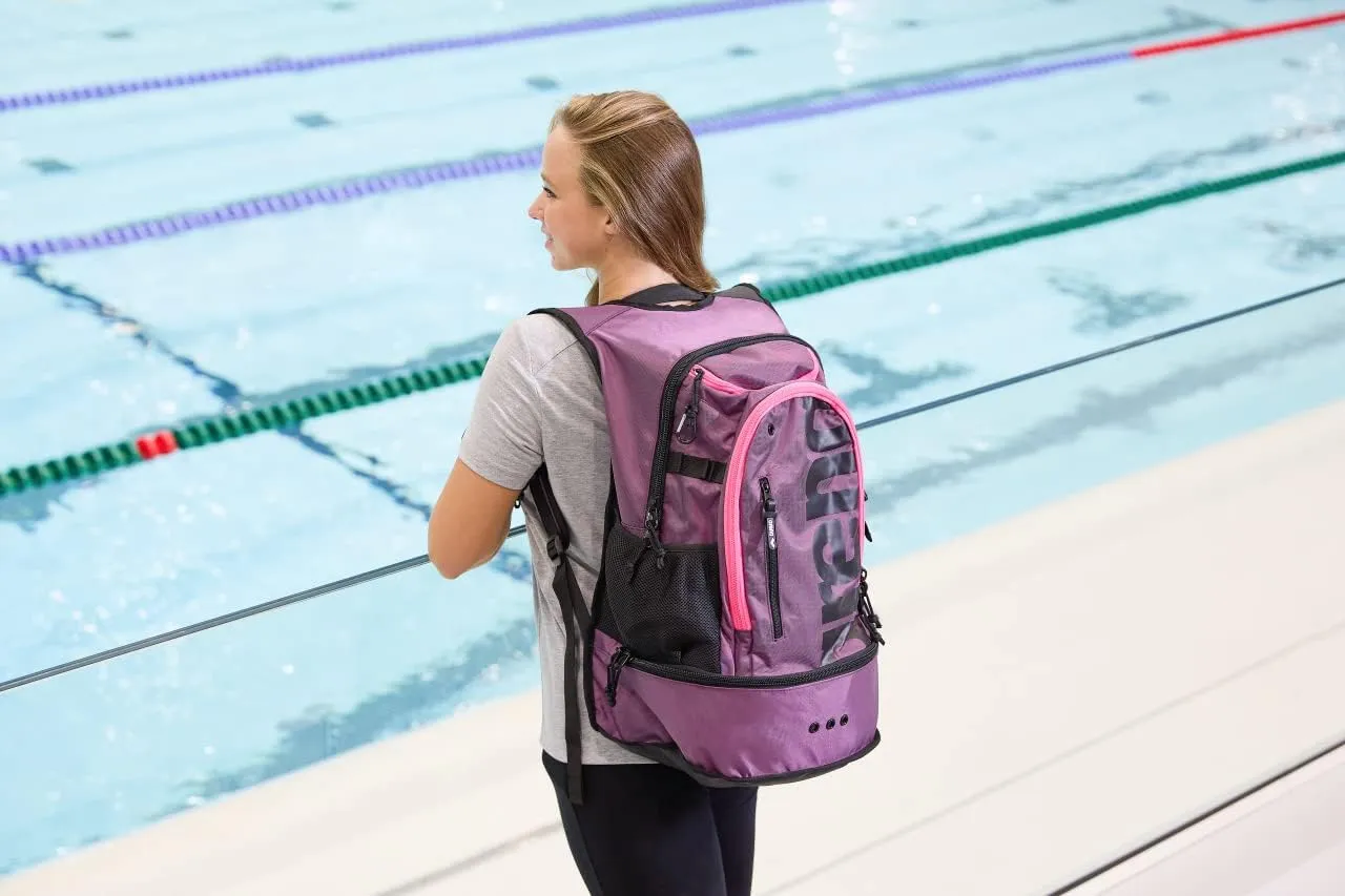 ARENA Unisex Adult Fastpack 3.0 Swim Bag Athlete Sports Backpack Gym Workout Rucksack Wet Gear/Shoes Compartment, 40 Liters