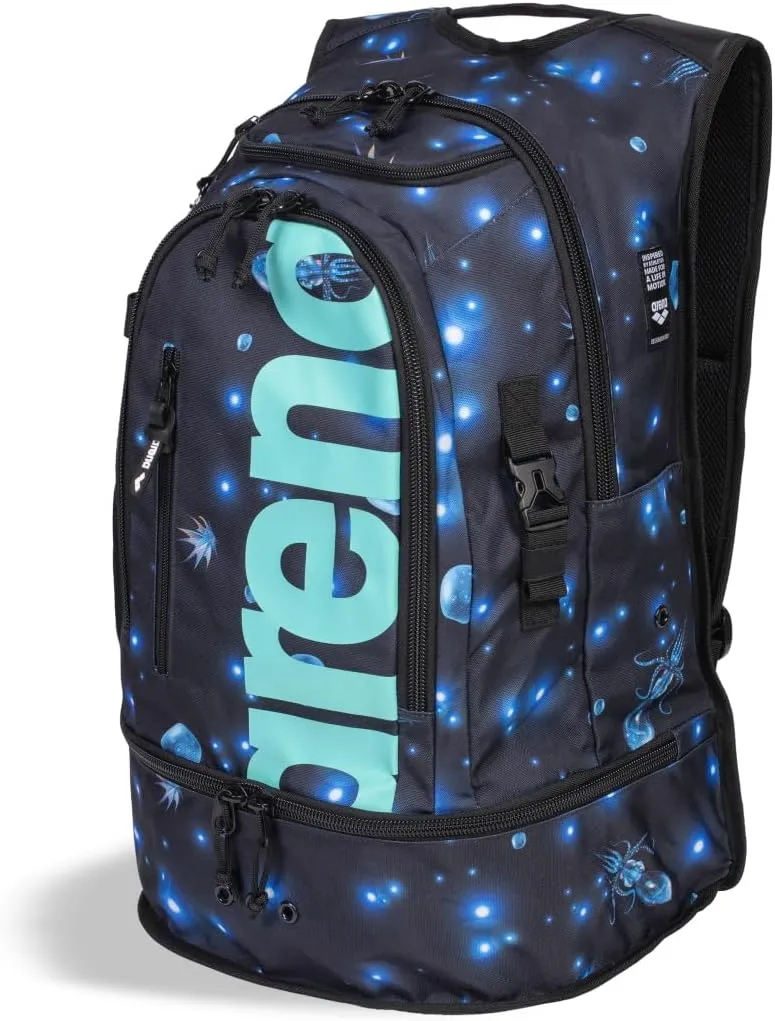 ARENA Unisex Adult Fastpack 3.0 Swim Bag Athlete Sports Backpack Gym Workout Rucksack Wet Gear/Shoes Compartment, 40 Liters