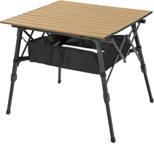ARROWHEAD OUTDOOR 39" Aluminum Folding Camp Roll Up Table w/Adjuatble Height, Undertable Mesh Storage, Carry Bag