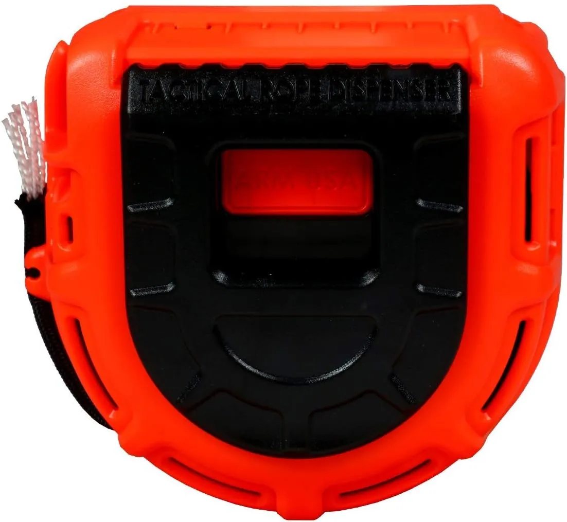 Atwood Rope MFG Tactical 550 Paracord Parachute Cord Rope Dispenser 50ft Spool TRD | Cutting Blade, Belt Clip, Cord Grip, View Port, Integrated Ruler