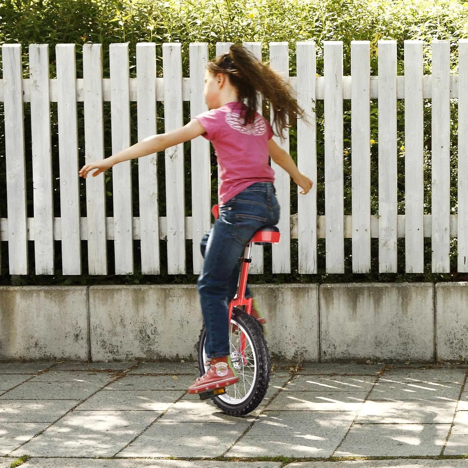 AW 16/18/20/24 Inch Wheel Outdoor Unicycle Adjustable Seat Exercise Bicycle Fit Adults Kids Outdoor Sports Fitness Exercise, for Choice