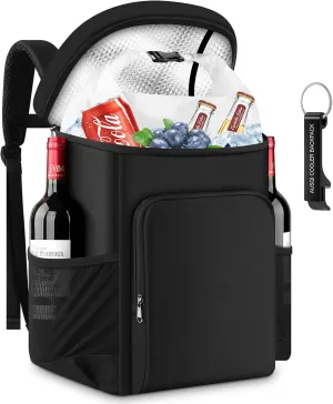 Backpack Coolers Insulated Leak Proof, 16qt Cooler Backpack Insulated Waterproof Thermal Bag, Portable Lightweight Beach Travel Camping Lunch Backpack for Men and Women