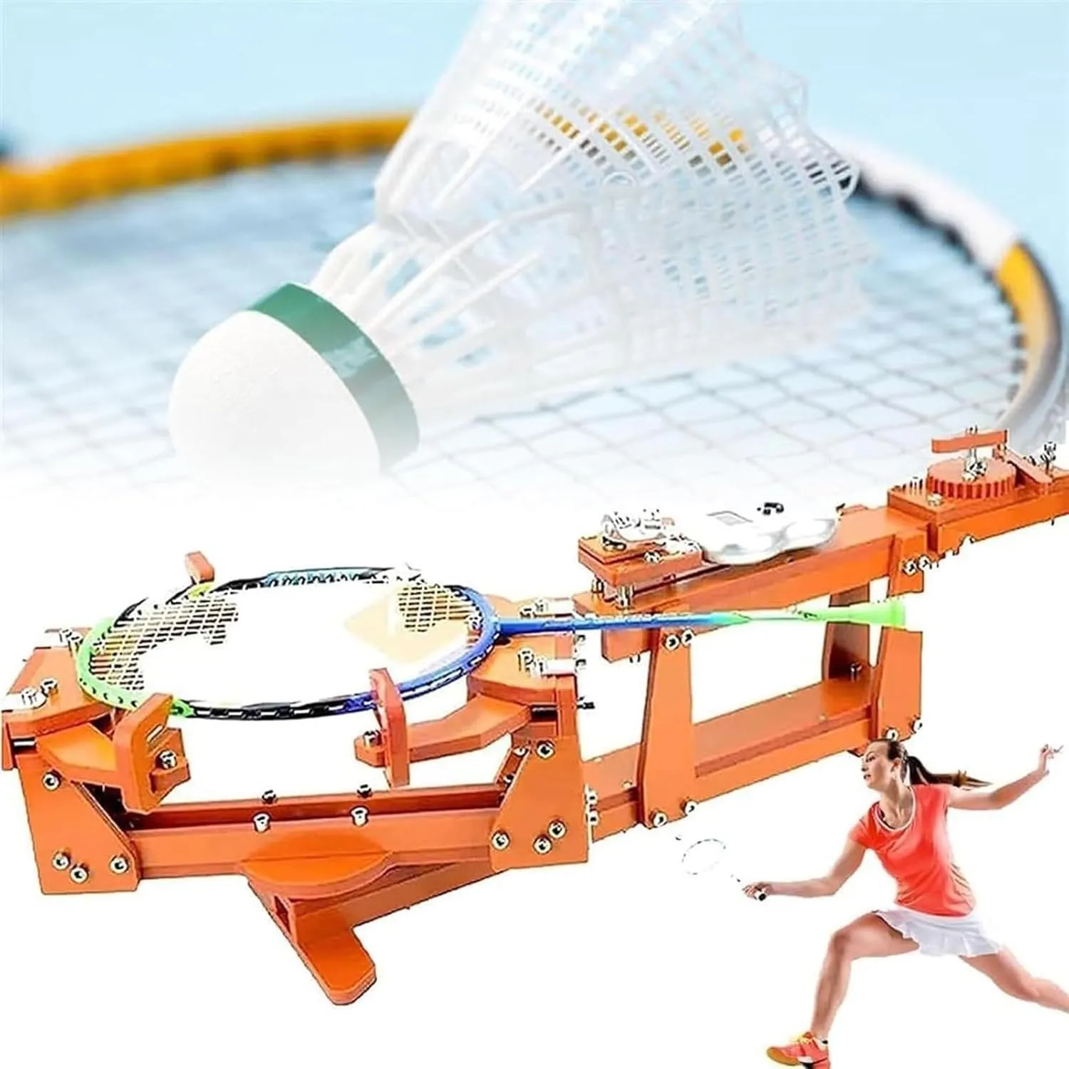 Badminton Stringing Machine,Racket String Tools,Winch Type Personal Stringing Tools for Badminton Racket, Racquet, Tennis Racket