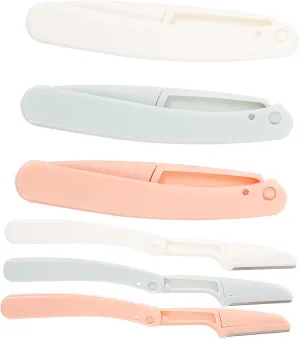 balacoo 18pcs Portable Eyebrow Trimmer Kit for Women Shaving Grooming Tool for Eyebrows Facial Hair Bikini Area Lightweight Design Non- Grip