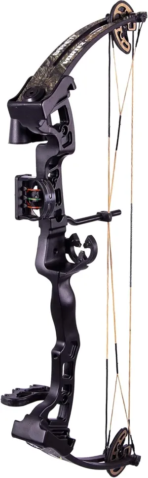 BARNETT CROSSBOWS Vortex Lite Compound Bow Package with Three 28" Fiberglass Arrows and Quiver