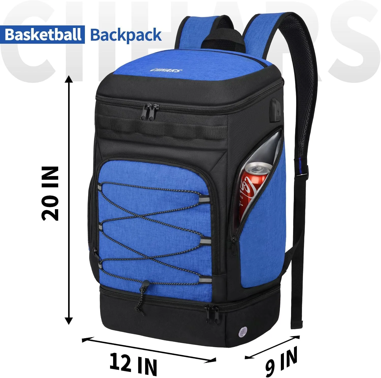 Basketball Backpack Basketball Bag Large Sports Bag with Separate Ball holder & Shoes compartment, Best for Basketball, Soccer,Volleyball,Gym