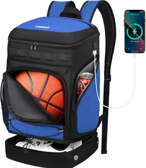 Basketball Backpack Basketball Bag Large Sports Bag with Separate Ball holder & Shoes compartment, Best for Basketball, Soccer,Volleyball,Gym