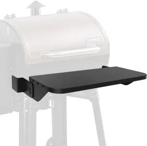 BBQ-PLUS Folding Front Shelf for Camp Chef 24" Pellet Grills,BBQ Grill Shelf Table Accessories for Camp Chef PGFS24,Black