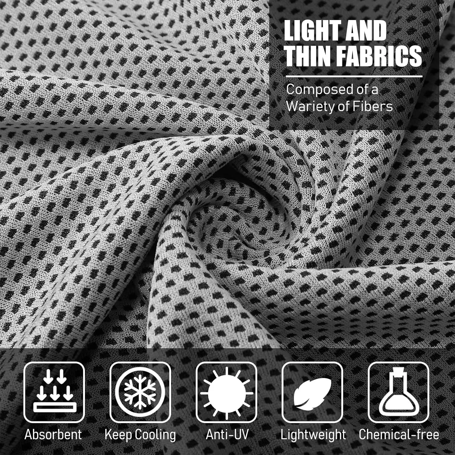 BBTO 100 Pack Cooling Towel - Microfiber Cold Sports Sweat Rags Neck & Face Breathable Ice Chilly Towel for Gym Yoga Golf Workout Beach Accessories