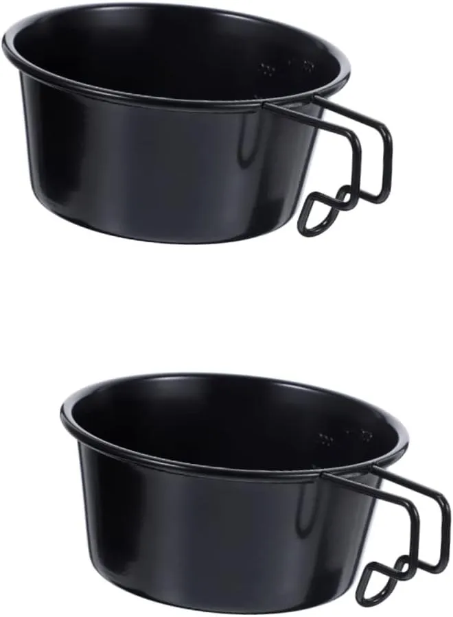 BESPORTBLE 2pcs Camping Cooking Bowl Set Stainless Steel Bowls Handles Measuring for Outdoor Survival