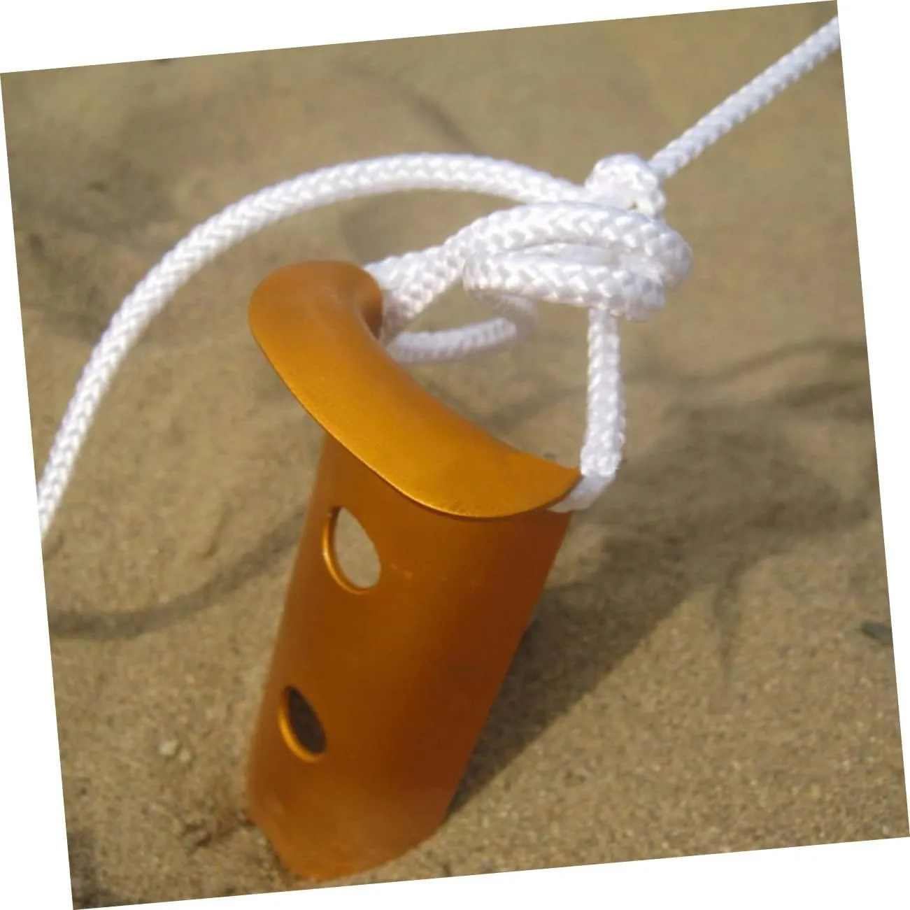 BESPORTBLE 6pcs 31cm U-Shaped Aluminum Tent Stakes for Beach Sand Anchors for Canopy Ice Tent Orange