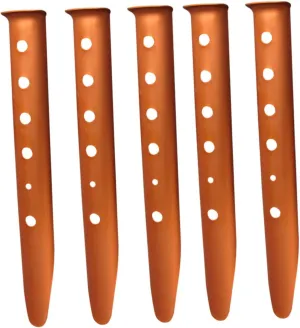 BESPORTBLE 6pcs 31cm U-Shaped Aluminum Tent Stakes for Beach Sand Anchors for Canopy Ice Tent Orange