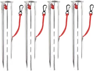 BESPORTBLE Beach Tent Stakes Aluminum U-Shaped Nails Camping Tent Accessories Ground Stakes for Tarp Safe for Sand Snowfield