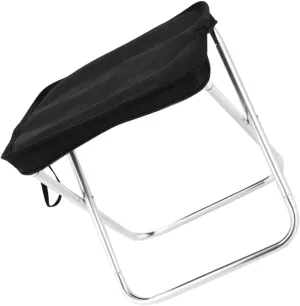 BESPORTBLE Foldable Outdoor Footstool Camping Chair Lightweight Stool for Outside Portable Bench Aluminum Alloy Frame