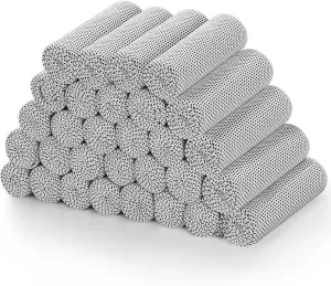 Biange Cooling Towels (40"x 12", Pack of 30) for Neck and Face, Cold Towel for Hot Weather, Sports, Workout, Fitness, Gym, Yoga, Golf, Pilates, Travel, Camping & More