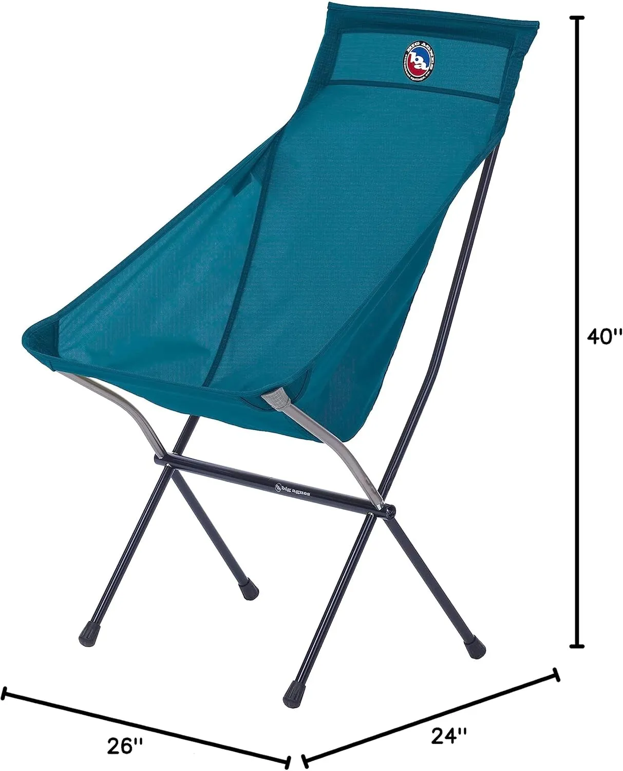 Big Agnes Big Six Camp Chair - Deluxe Comfort for Your Outdoor Adventures | Lightweight, Packable & Portable Camping Chair | Tall Back, Wide Seat | Easy Setup