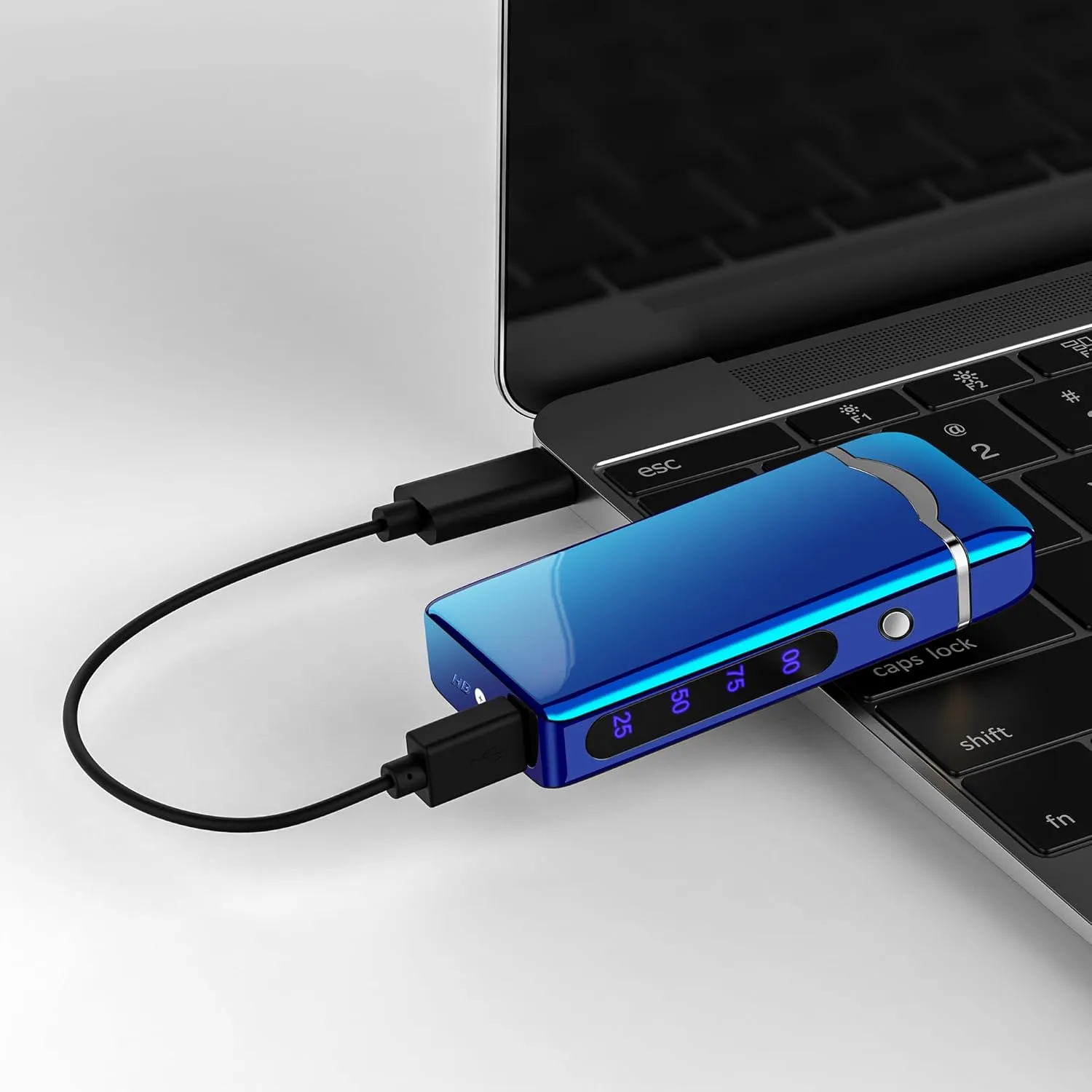 Big Arc Lighter Magical “Flame” USB Rechargeable Plasma Electric Cool Lighter (Blue)