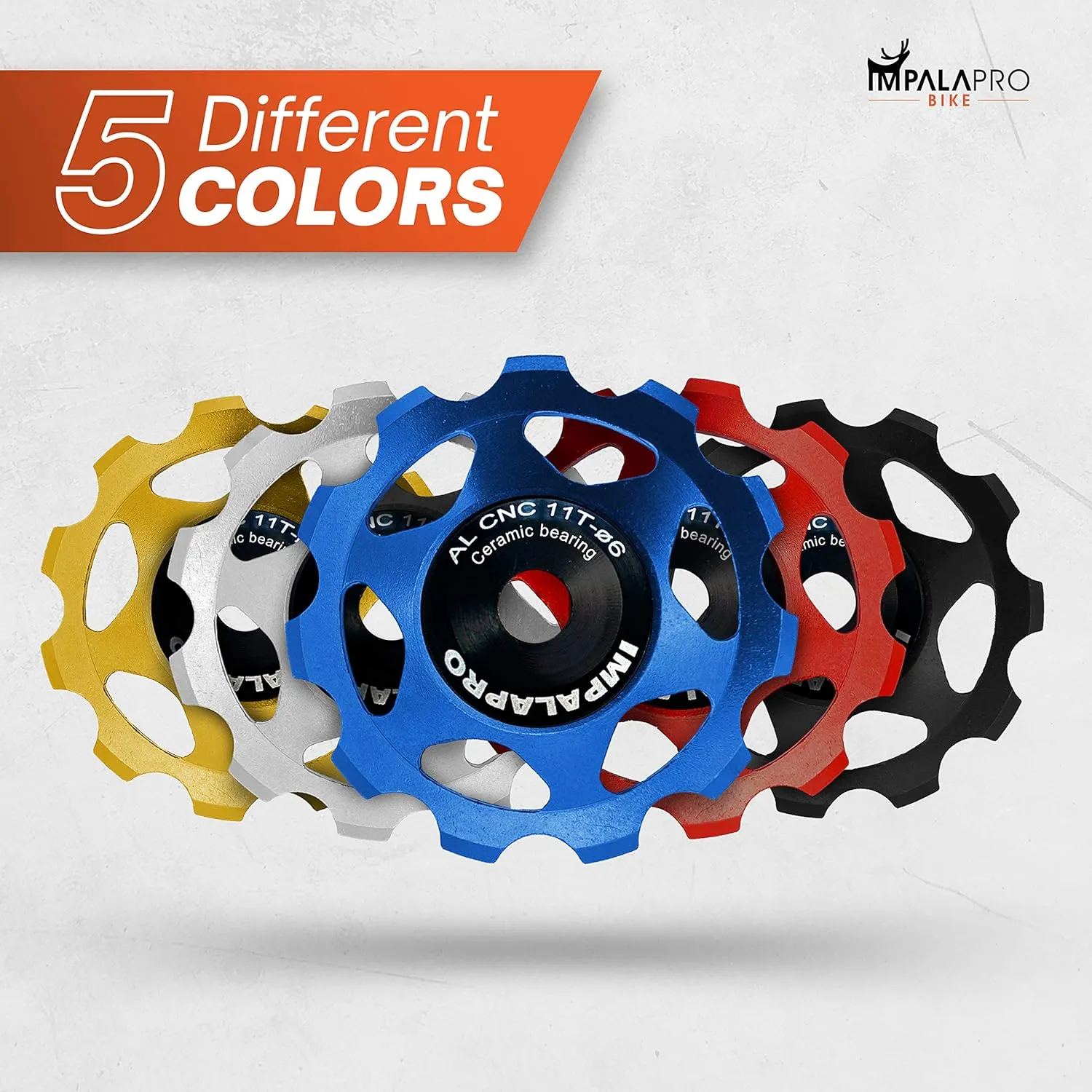 Bike Set of 2 Ceramic Jockey Wheels 11t - Derailleur Pulley - Shimano Jockey Wheels 11 Speed - Sram Pulley