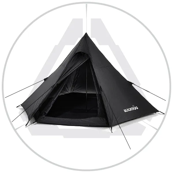 BLACKDOG Hexagon Pyramid 2-3 Person Tent