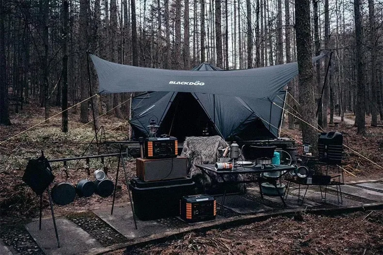 BLACKDOG Hexagon Pyramid 2-3 Person Tent