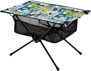 Bolaz Outdoor Folding Portable Picnic Camping Table-Dogs Seamless,Storage Mesh for Camping Gear Accessories, Hiking, Mountaineering, Outdoor Travel