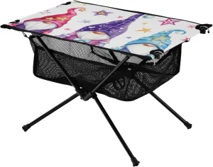 Bolaz Outdoor Folding Portable Picnic Camping Table-Magic Gnomes6,Storage Mesh for Camping Gear Accessories, Hiking, Mountaineering, Outdoor Travel