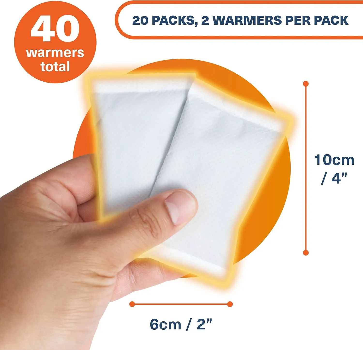 Bramble Hand Warmers Disposable Bulk Up to 10 Hours of Heat for Cold Weather, Ski, Camping & Outdoor Activities | Air Activated Instant Heat Packs for Body, Feet, Adult & Kids