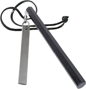 BSGB Fire Starter 1/2” Diagonal Length Hexagon Fire Steel 3“ or 6”Lengths 20,000  Strikes Survival Ferro Rod with High Speed Steel Striker Scraper & Leather Lanyard