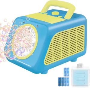 Bubble Machine Automatic Blower for Kids: Bubble Marker for Parties Battery Operated Bubble Machine for Toddlers | 20000  Bubbles Per Min with 2 Speed Levels - Outdoor Toys for Birthday Wedding