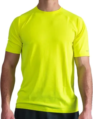 BUILTCOOL Men’s Crew Neck Raglan Shirt – Quick Dry Shirts for Men, Instant Cooling Moisture Wicking, UPF 50 Sun Protection