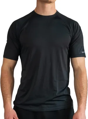 BUILTCOOL Men’s Crew Neck Raglan Shirt – Quick Dry Shirts for Men, Instant Cooling Moisture Wicking, UPF 50 Sun Protection