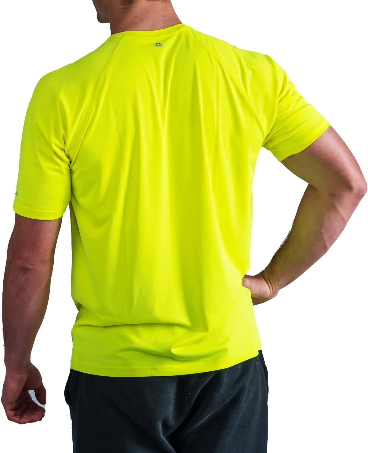 BUILTCOOL Men’s Crew Neck Raglan Shirt – Quick Dry Shirts for Men, Instant Cooling Moisture Wicking, UPF 50 Sun Protection