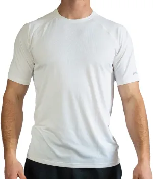 BUILTCOOL Men’s Crew Neck Raglan Shirt – Quick Dry Shirts for Men, Instant Cooling Moisture Wicking, UPF 50 Sun Protection