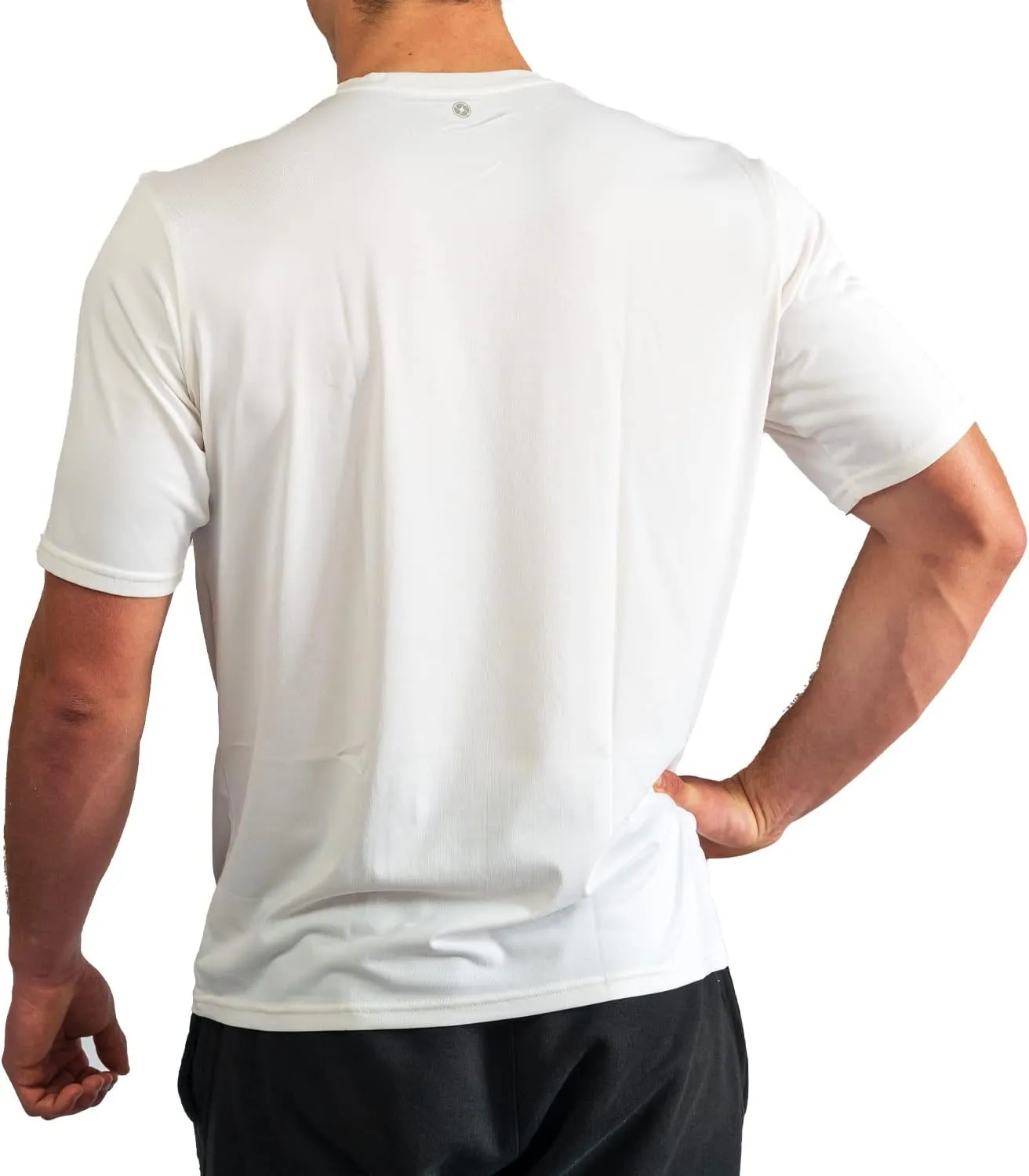 BUILTCOOL Men’s Crew Neck Shirt – Quick Dry Shirts for Men, Instant Cooling Moisture Wicking, UPF 50 Sun Protection