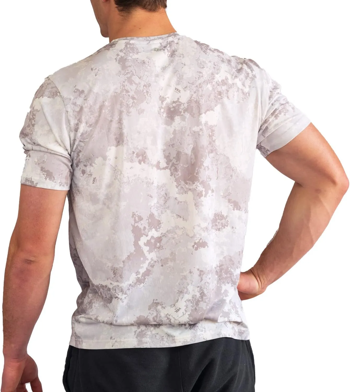 BUILTCOOL Men’s Crew Neck Shirt – Quick Dry Shirts for Men, Instant Cooling Moisture Wicking, UPF 50 Sun Protection