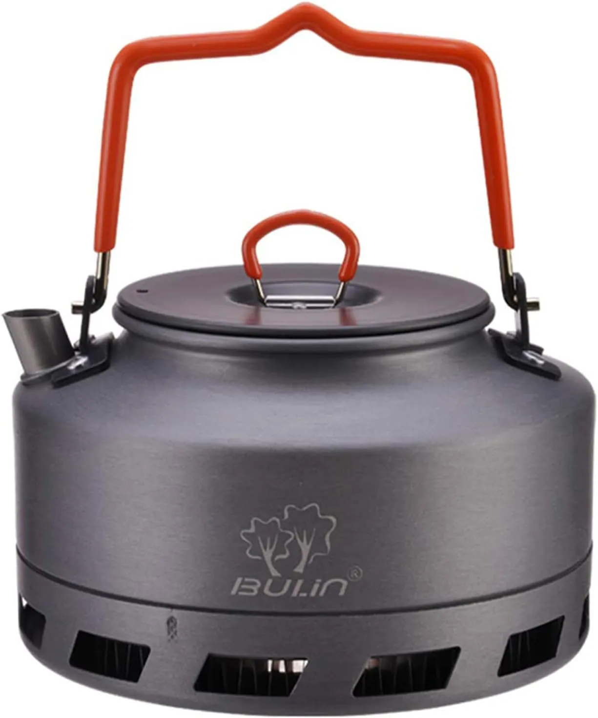 Bulin Camping Kettle 2.2L/1.6L Aluminum Alloy Open Campfire Coffee Tea Pot Fast Heating Outdoor Gear Great for Boiling Water Ultralight Portable for Hiking Picnic Travel