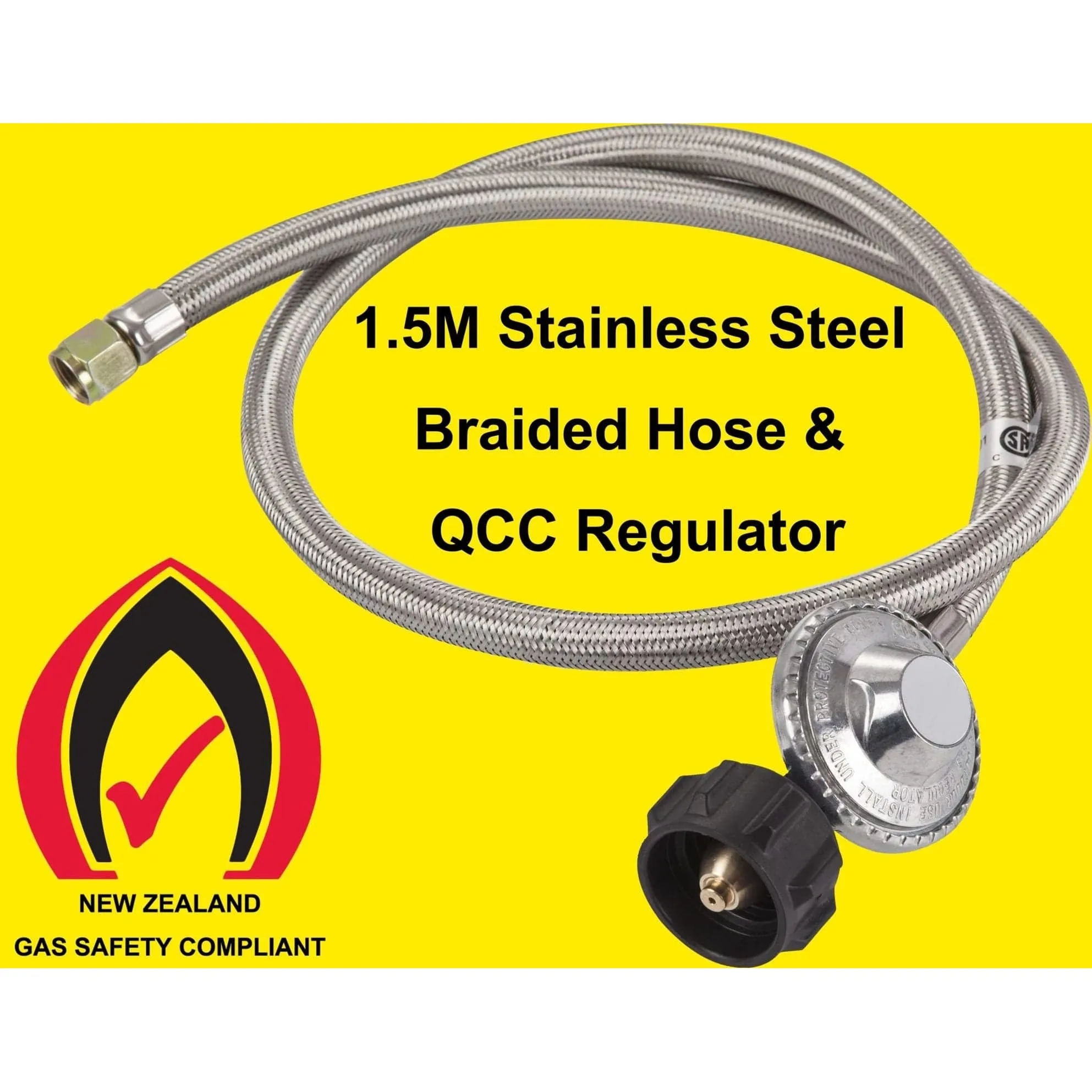 Burner on Stand LARGE Wok Gas Cooker 1 Gas Stove with steel hose (BLACK)