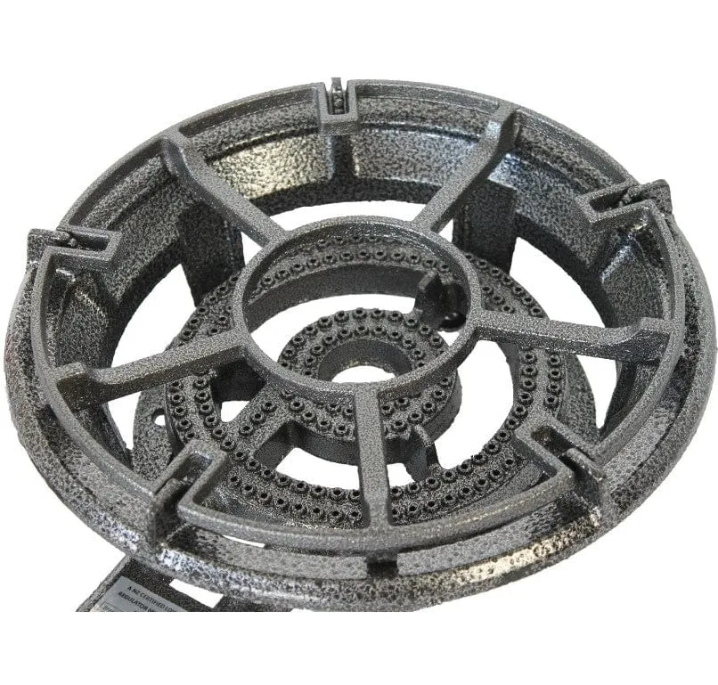 Burner on Stand LARGE Wok Gas Cooker 1 Gas Stove with steel hose (BLACK)
